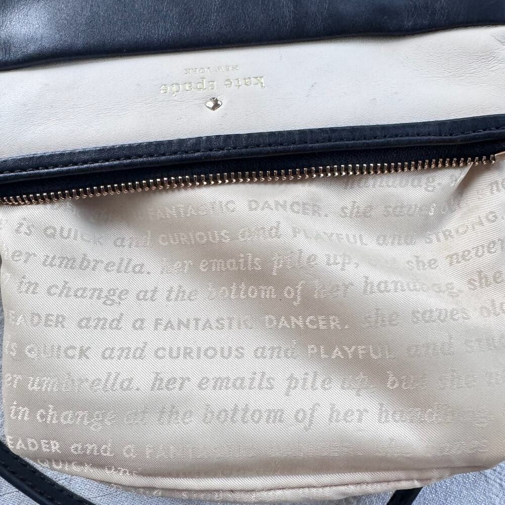 Kate Spade New York Colorblock Crossbody Bag - Black and Ivory - Picture 5 of 11